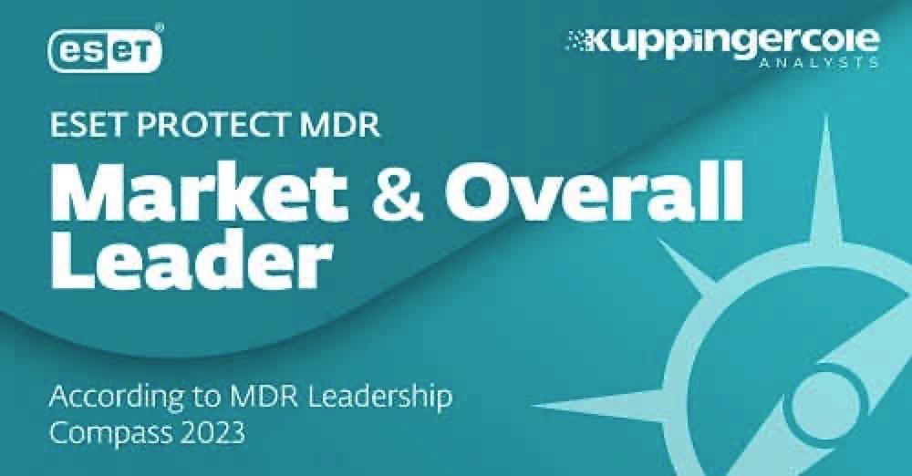ESET Named Among the Overall Leaders in Managed Detection and Response (MDR) in the Latest KuppingerCole Leadership Compass