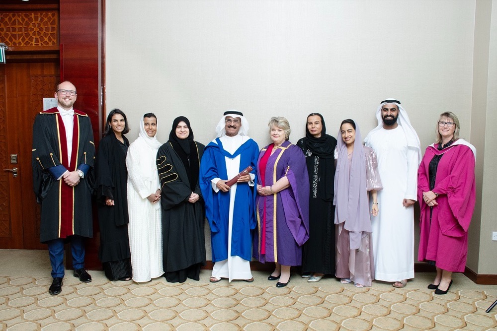 الاحتفال بالكوادر الإماراتية ومنحهم الدكتوراه الفخرية فى حفل تخرج جامعة هيريوت وات دبى