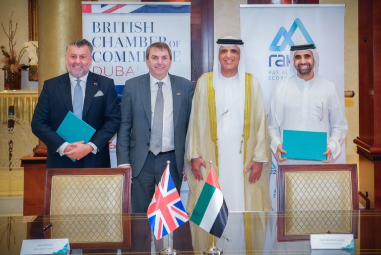 His-Highness-Sheikh-Saud-bin-Saqr-Al-Qasimi-witnesses-RAKEZ-BCCD-MoU-signing