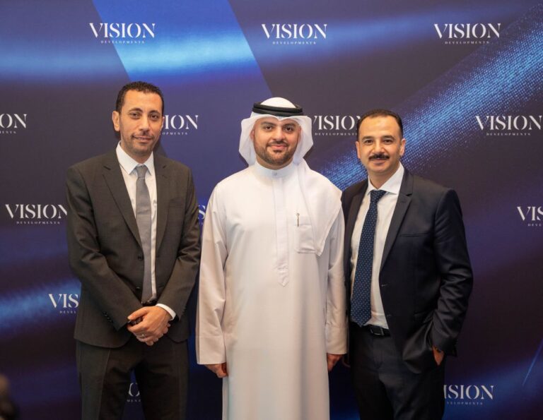 Eng-Masoud-Al-Zarouni-CEO-Co-Founder-Vision-Developments-with-their-leadership-team