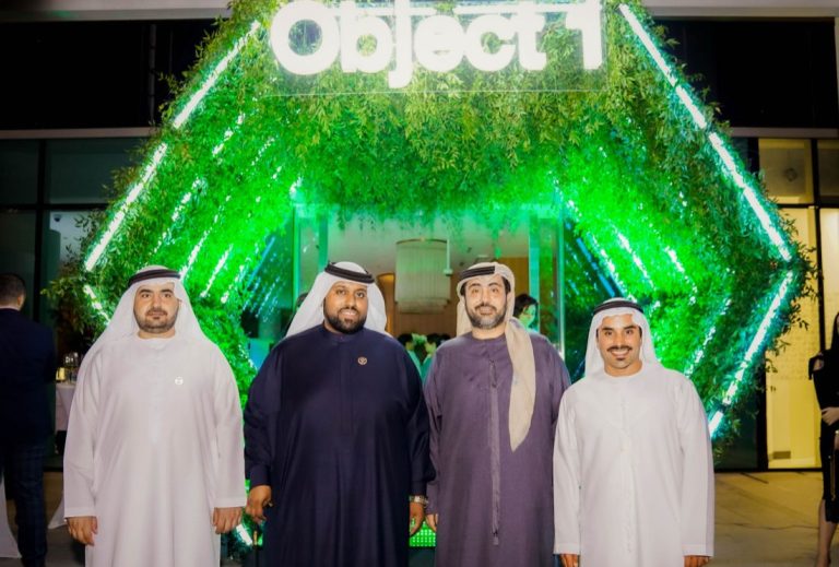 H.E Dr Juma Madani; Ali Abu Obaideh -  Managing Director at Object 1; Abdulrahman Bin Ghobash - Director of Operations at ARBG FZE (from left to right)