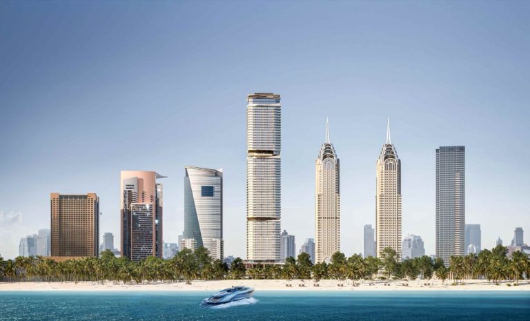 Image 1 - Aerial shot of ICONIC Residences in Dubai Internet City